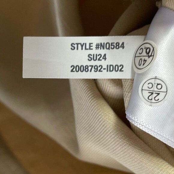 MADEWELL Romper Women 14 Khaki Tan Tie Waist NEW Muscle Tank Lyocell Linen NQ584 - Picture 12 of 12